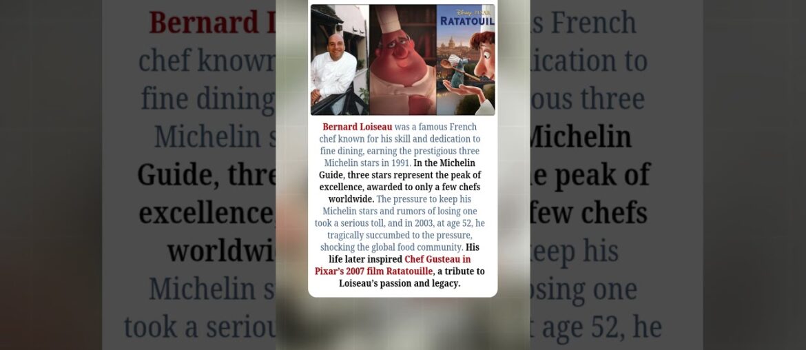The Tragic Story Behind Michelin-Starred Chef Bernard Loiseau