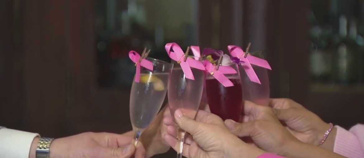 A pink twist on the French 75 at the Fairmont