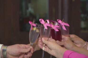 A pink twist on the French 75 at the Fairmont