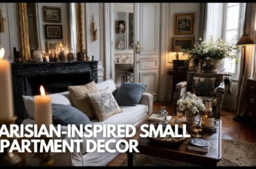 Parisian Inspired Small Apartment Decor That Blends Modern and Classic French Style