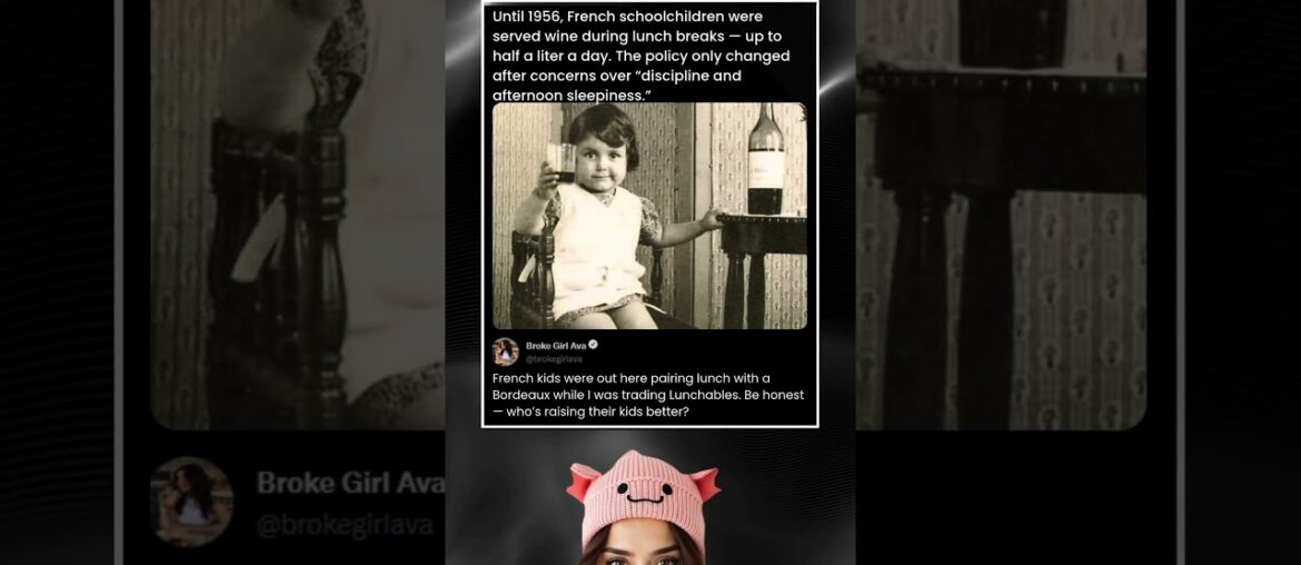 Until 1956 french students were served wine on lunch breaks