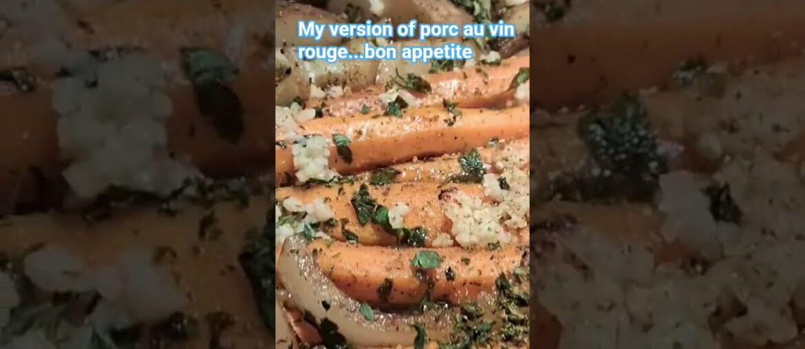 beginnings of French braised pork in red wine. #foodie #frenchcuisine #dinner