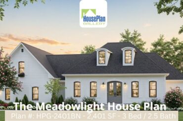 HPG-2401N - 3 Bed / 2.5 Bath French Country Plan by House Plan Gallery