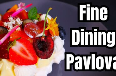 Ultimate Pavlova | Fine Dining Fruit Dessert (Gluten Free)