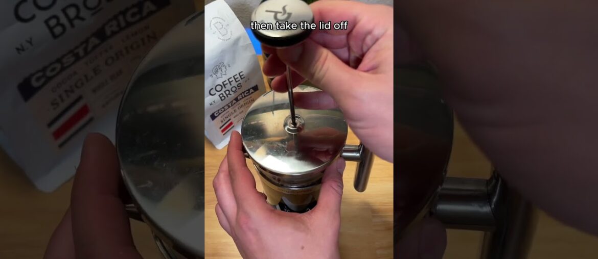 The French press gets a lot of hate but It's a great way to brew coffee #coffee #frenchpress