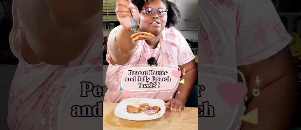 Peanut Butter and Jelly French Toast?! #breakfast #dessert #food #foodie #recipe #reaction #shorts