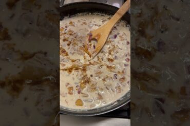 Creamy French Onion Soup Thin-Spaghetti Pasta #shorts #food #cooking #asmr
