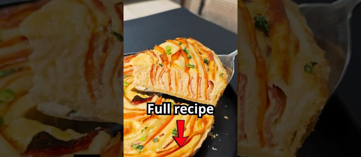 Creamy Quiche Lorraine  #recipe