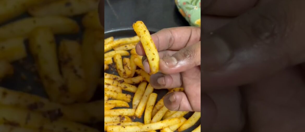 Crispy French Fries in Microwave #shorts Crispy French Fries in Microwave #shorts