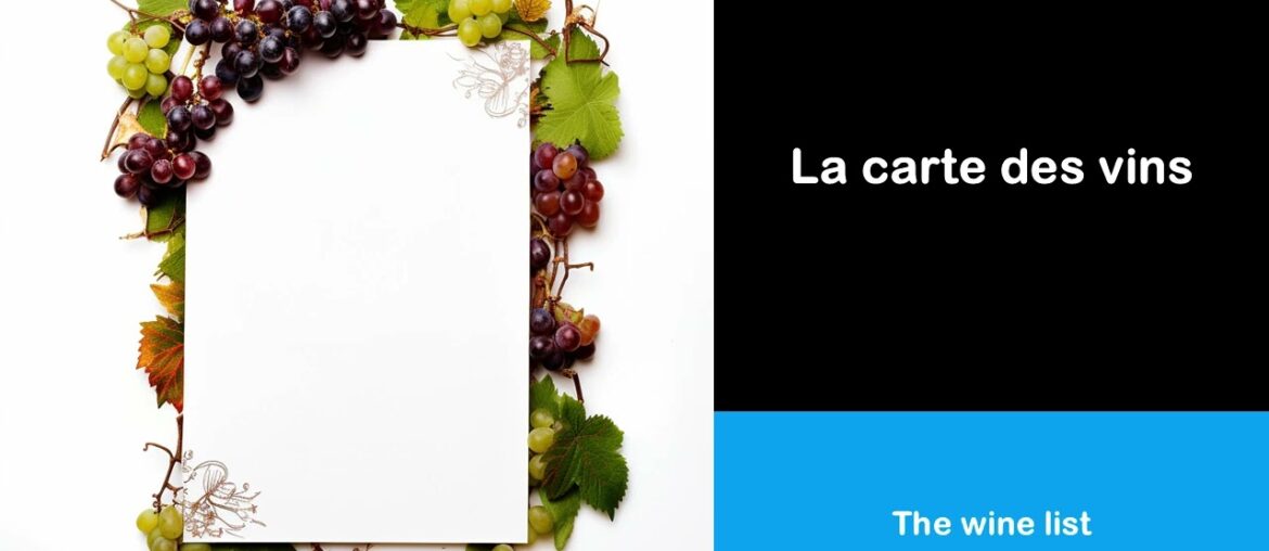 Say it in French I The wine list