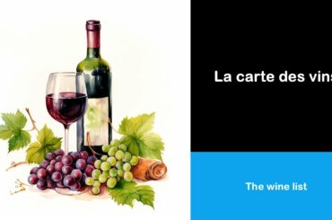 Say it in French I The wine list