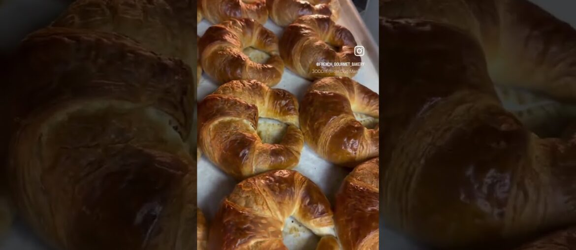 Butter Croissants out of the oven Butter Croissants out of the oven