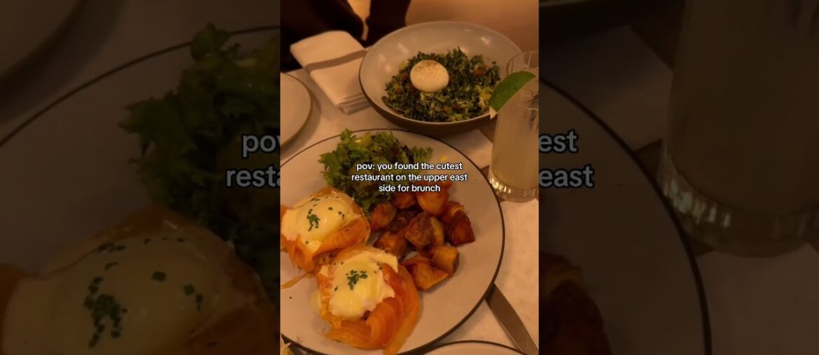 Upper east side french brunch restaurant #shortsfeed #food #eatingsounds #viet #nyc #gossipgirl #fyp