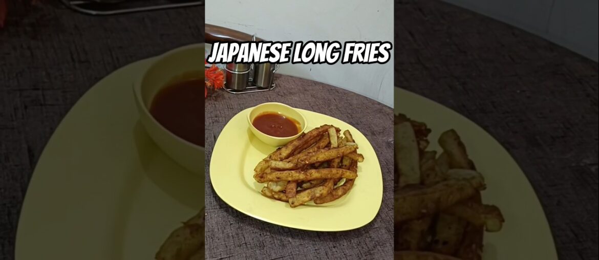 Japanese Long Fries Recipe| French fries #shorts #recipe #potatofries