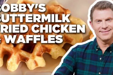 Bobby Flay's Buttermilk Fried Chicken and Waffles | Brunch @ Bobby's | Food Network