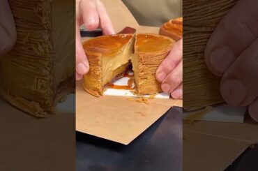 Crispy French Custard Tart #shorts