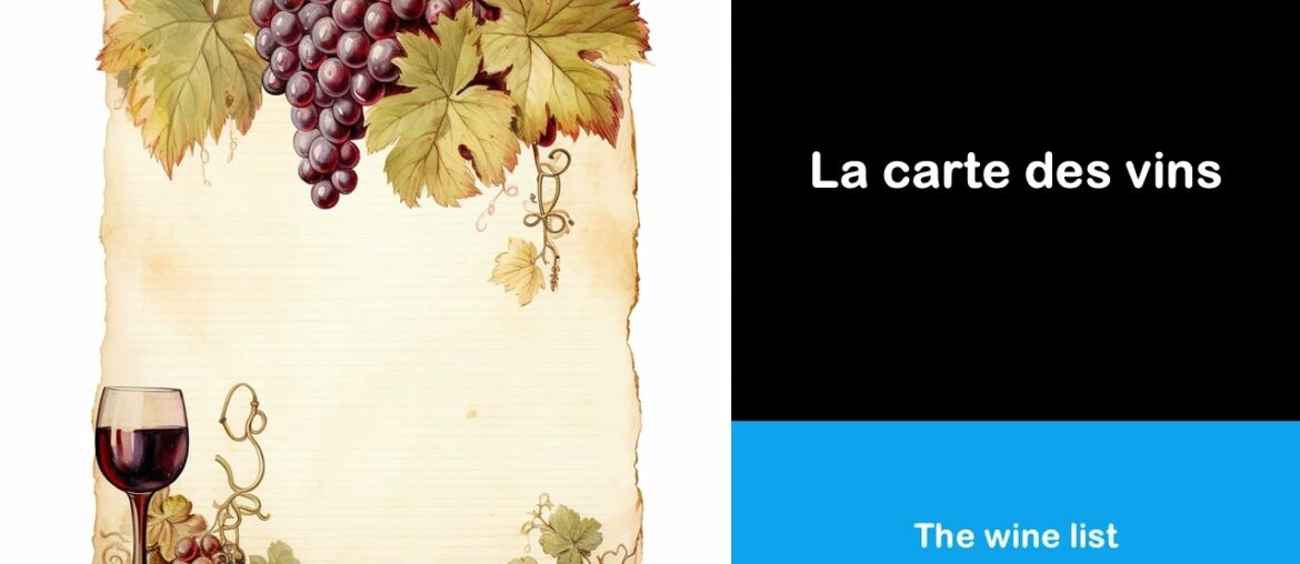 Say it in French I The wine list