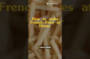 How to make delicious French Fries at Home #youtubeshorts #youtubeviral #food