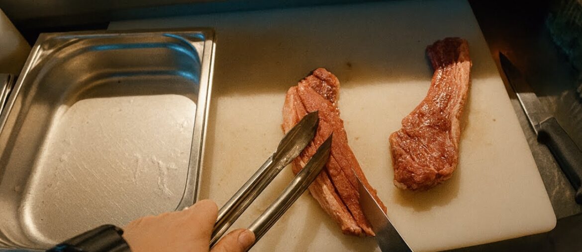 Live stream from a French grill restaurant in first-person view