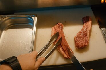 Live stream from a French grill restaurant in first-person view