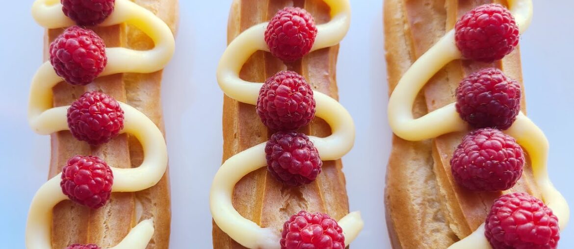 Easy French Eclairs Recipe for Beginners | Choux Pastry & Custard Easy French Eclairs Recipe for Beginners | Choux Pastry & Custard