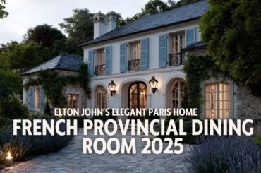 French Provincial Dining Room 2025  Elton John’s Elegant Paris Home