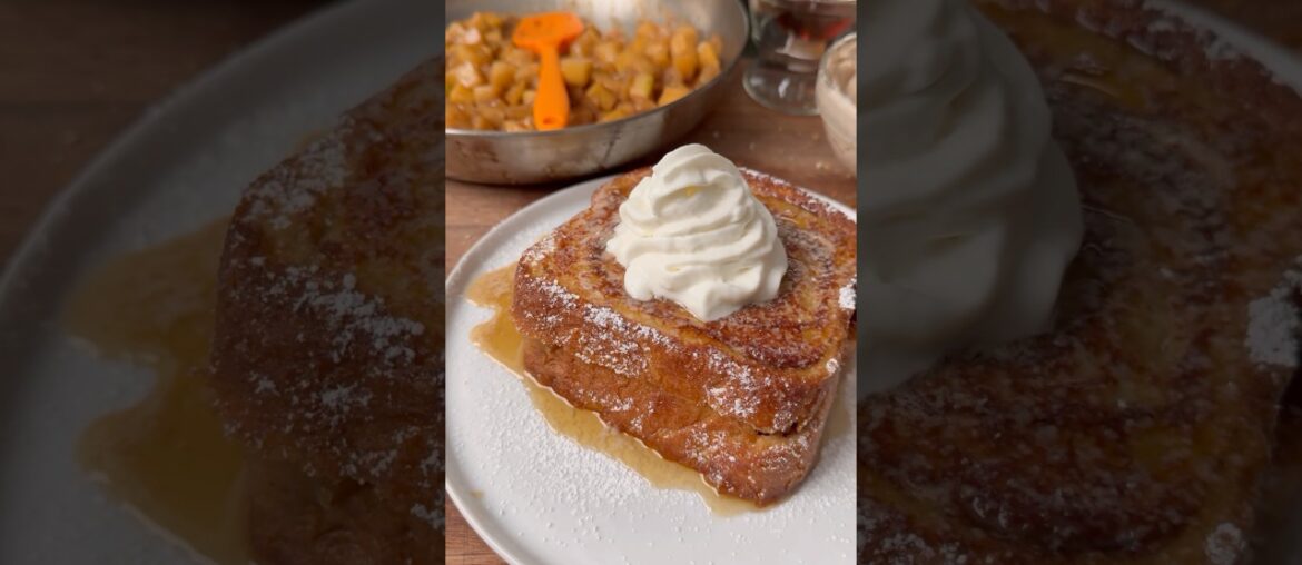 cinnamon swirl apple pie French toast