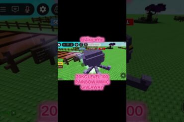 RAINBOW MIMIC LEVEL 100 #gag #growagarden #roblox  GIVEAWAY #kitsune #raccoon #mimic #plantsvsbrainr