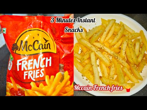 Mccain New Packing French Fries | Deep Fries Recipe | Instant 3 minute Snacks Anytime Mccain New Packing French Fries | Deep Fries Recipe | Instant 3 minute Snacks Anytime