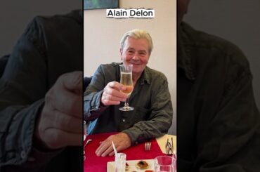 Alain Delon: Wine in Hand #AlainDelon #FrenchWine #CinemaIcon #Elegance #Bordeaux #Legacy #timeless