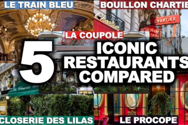 I review the 5 Most ICONIC Restaurants You Can Try in PARIS