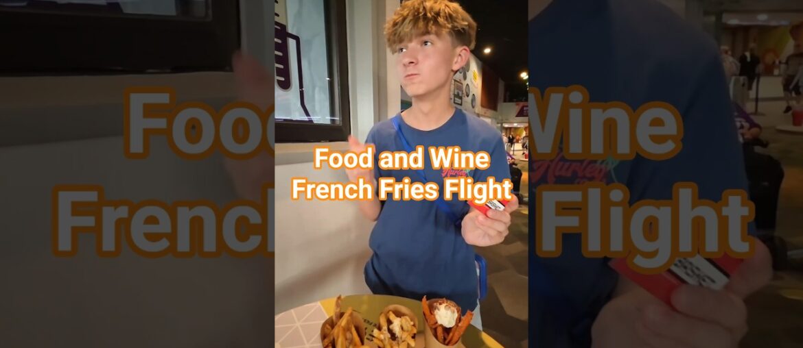 Epcot food and wine French fries flight tasting #foodandwinefestival2025 #epcot #foodreview #group7