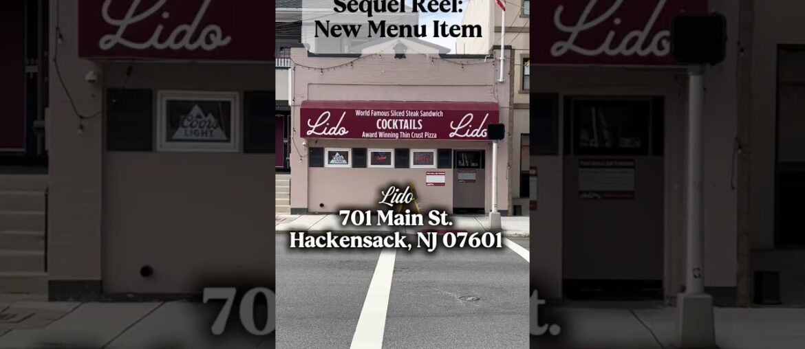 Lido Part II: New Menu Item Lido Part II: New Menu Item