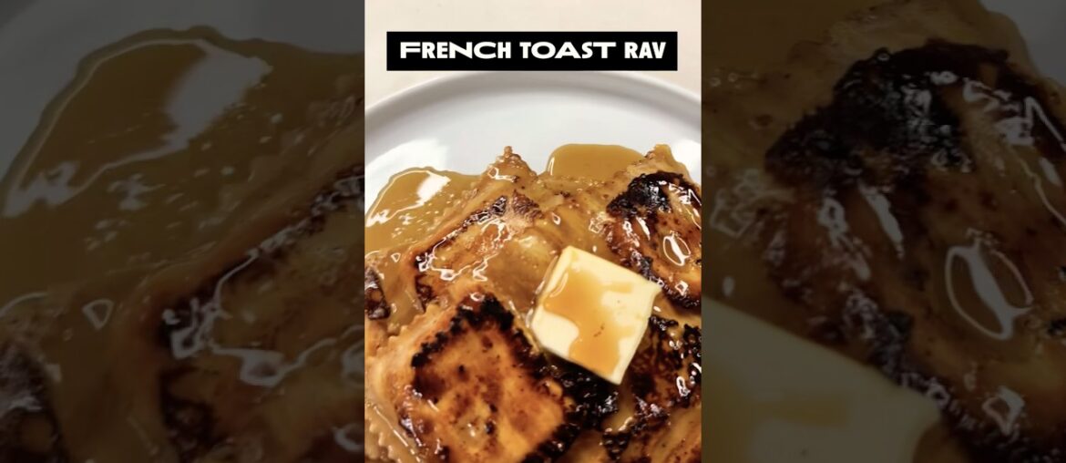 Breakfast French Toast Ravioli #recipe #pasta #cooking #food #fusionfood