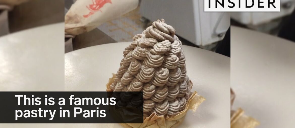 The Mont Blanc cake is of the most famous pastries in Paris