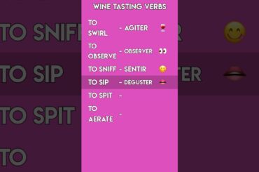 French Verbs for Wine Tasting! | Act Like a Sommelier in French