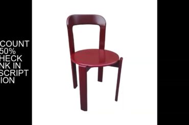 Viral Rey Dining Chair Mid-Century Solid Wood Stool French Bistro Vintage Designer Famous Home Cafe