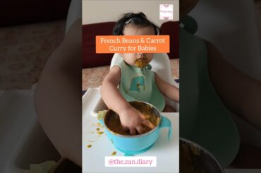 Which veggie combo do you think makes the best baby curry? French beans and Carrot Curry #shorts