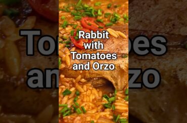 Rabbit with Tomatoes and Orzo - French and Greek Fusion Dish