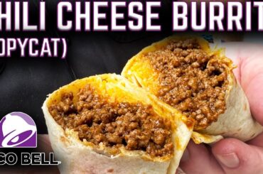 CAN WE DO IT BETTER THAN TACO BELL? CHILI CHEESE BURRITO COPYCAT on the GRIDDLE! EASY RECIPE!
