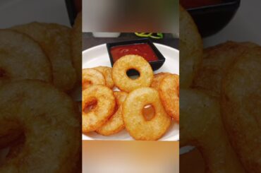 Crispy Potato Rings | Crispy French Fries Ring #shorts #recipe