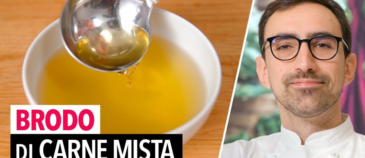 Brodo di carne perfetto | Ricetta tradizionale e tecnica con Chef Andrea Navone Brodo di carne perfetto | Ricetta tradizionale e tecnica con Chef Andrea Navone