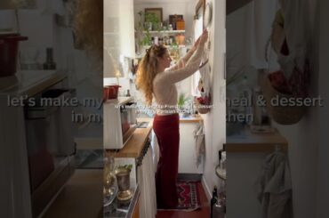 Let’s make a French meal AND dessert in my tiny Parisian kitchen #paris #recipe #kitchen #chef