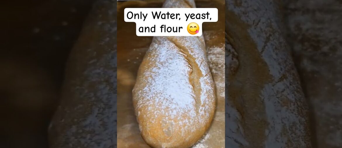 Simple French baguette #shorts #easyrecipes #food #recipe #foodie #baking #bakery
