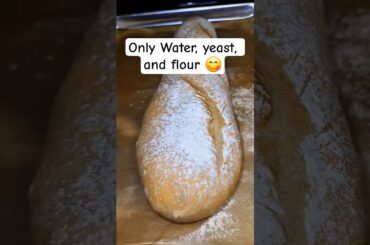 Simple French baguette #shorts #easyrecipes #food #recipe #foodie #baking #bakery