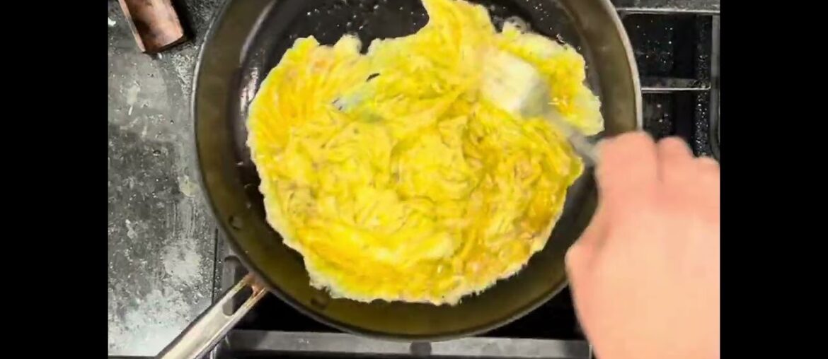 French omelet in the Misen Nitrided Carbon Nonstick pan ~9 weeks French omelet in the Misen Nitrided Carbon Nonstick pan ~9 weeks