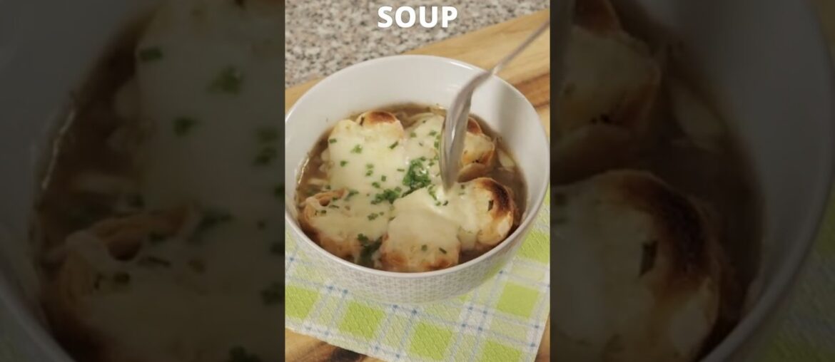 How to Make Cozy French Onion Soup at Home #shorts #cooking #recipe