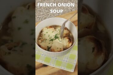 How to Make Cozy French Onion Soup at Home #shorts #cooking #recipe