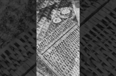 An antique wine basket found at a French flea market