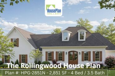 HPG-2851N - 3 Bed / 2 Bath French Country Plan by House Plan Gallery